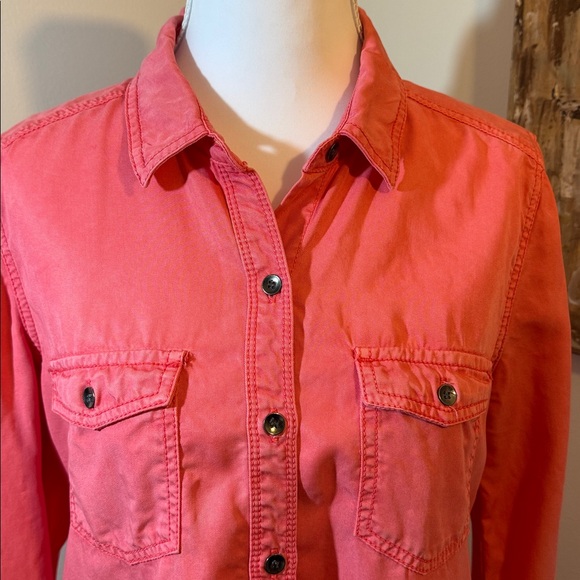 Halogen Salmon Button Down Top‎ | Women’s S - Picture 5 of 7